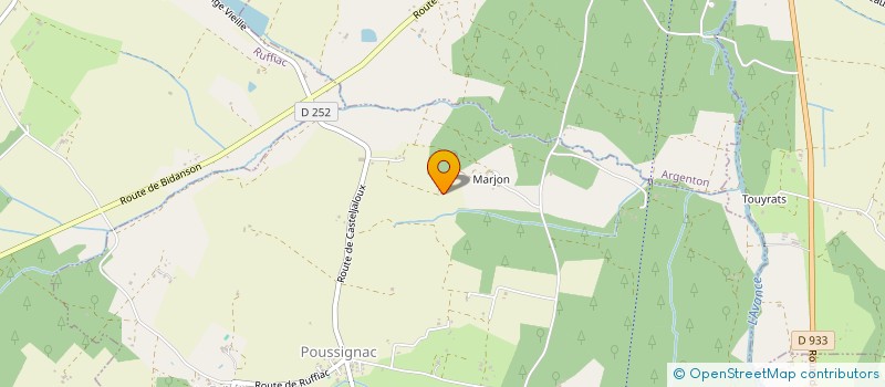 localisation de l'entreprise MONTIGNY LA SUITE  CASTELJALOUX