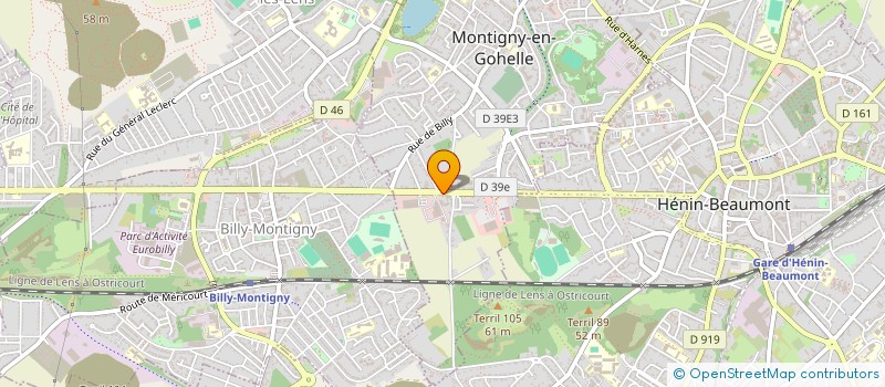 localisation de l'entreprise MONTIGNY MATERIAUX ET MENUISERIE à MONTIGNY-EN-GOHELLE