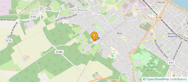 localisation de l'entreprise MONTIGNY VERNON  SAINT-MARCEL