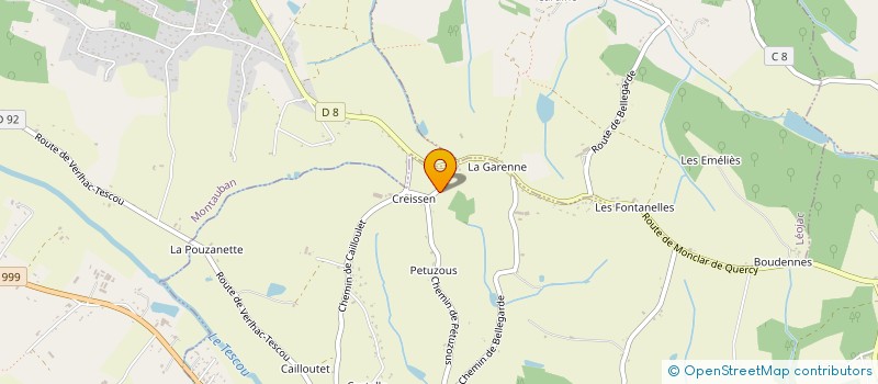 localisation de l'entreprise MONTILLET  SAINT-NAUPHARY