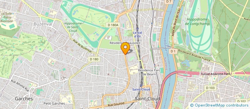 localisation de l'entreprise MONTILLO INVEST à SAINT-CLOUD