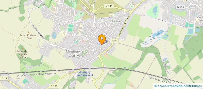localisation de l'entreprise MONTIMOUV  MONTIGNY-EN-OSTREVENT