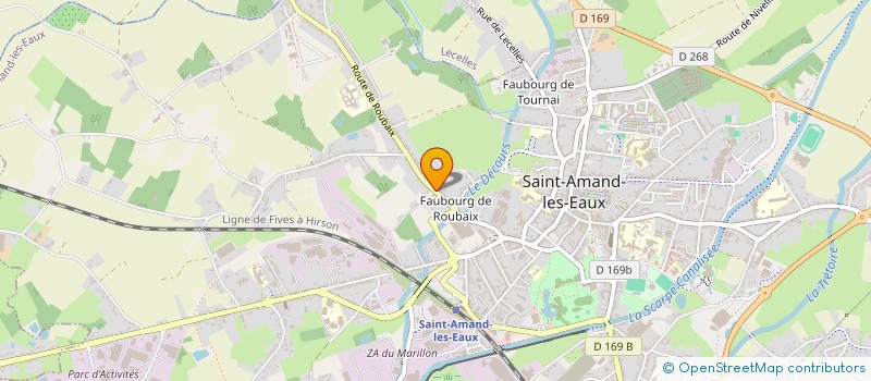 localisation de l'entreprise MONTISOLE à SAINT-AMAND-LES-EAUX