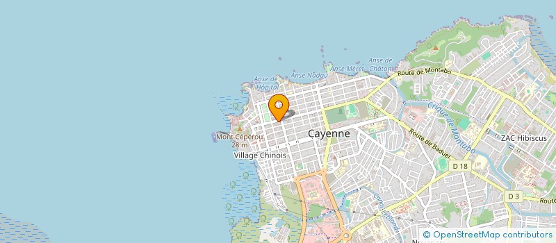 localisation de l'entreprise MONTJOPTIC à CAYENNE