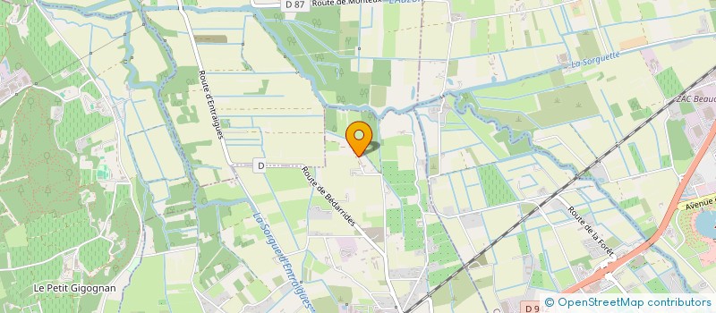 localisation de l'entreprise MONTJOUX  ENTRAIGUES-SUR-LA-SORGUE