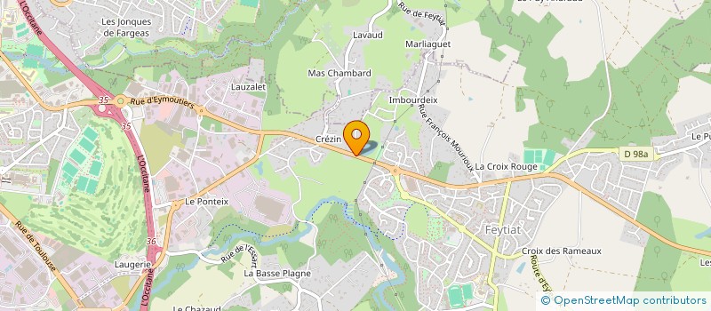 localisation de l'entreprise MONTJOVIS à FEYTIAT