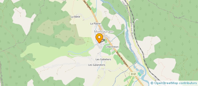 localisation de l'entreprise MONTLAUR FINANCE  MONTLAUR-EN-DIOIS