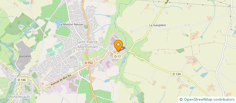localisation de l'entreprise MONTLIMART à MONTREVAULT-SUR-EVRE