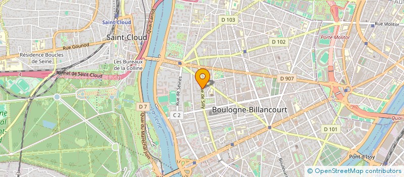 localisation de l'entreprise MONTLLER à BOULOGNE-BILLANCOURT