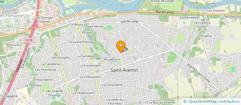 localisation de l'entreprise MONTLOUIS TAXI 37  SAINT-AVERTIN