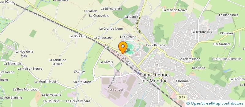 localisation de l'entreprise MONTLUC BRICOLAGE  SAINT-ETIENNE-DE-MONTLUC