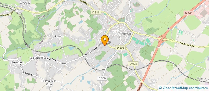 localisation de l'entreprise MONTLUCON ATHLETISME à DOMERAT