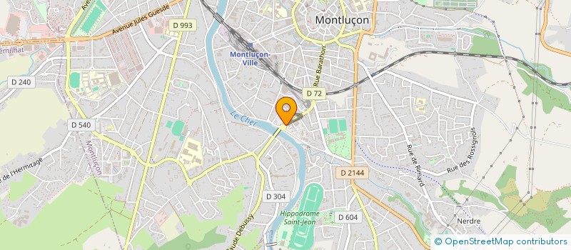 localisation de l'entreprise MONTLUCON BAZAR à MONTLUCON