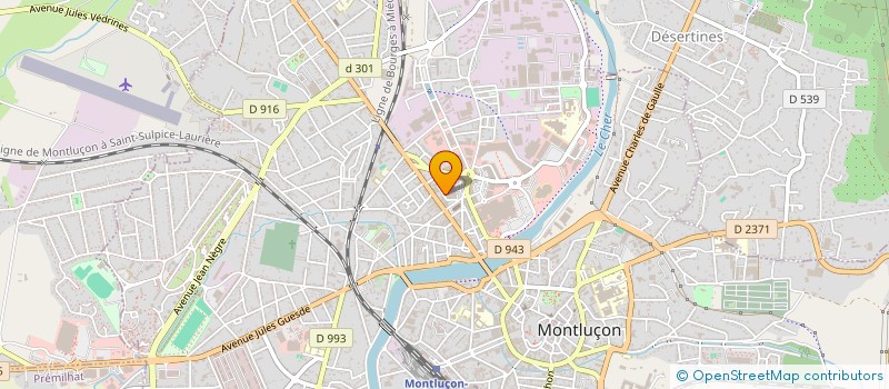localisation de l'entreprise MONTLUCON IMMOBILIER RIVE GAUCHE à MONTLUCON