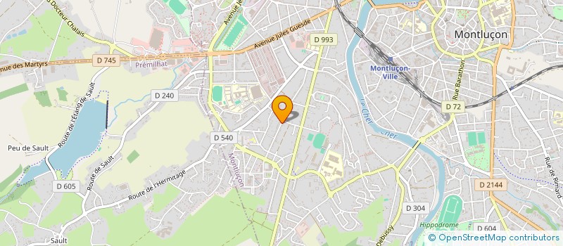 localisation de l'entreprise MONTLUSCRAP à MONTLUCON