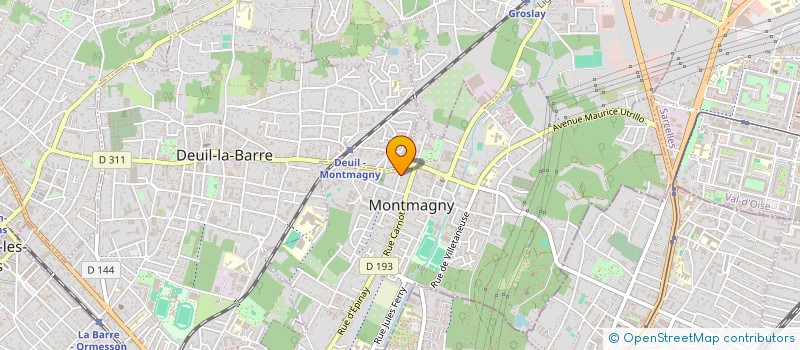 localisation de l'entreprise MONTMAGNY GROSLAY TENNIS DE TABLE CLUB  MONTMAGNY