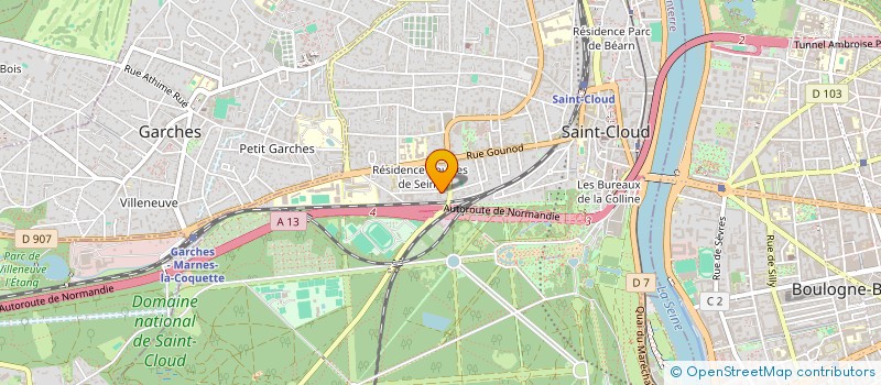 localisation de l'entreprise MONTMAILLER à SAINT CLOUD