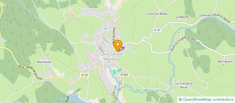 localisation de l'entreprise MONTMARTIN IMMO  SAINT-GENEST-MALIFAUX