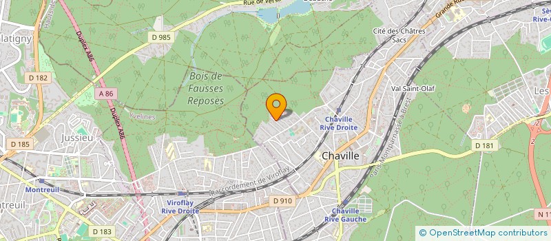 localisation de l'entreprise MONTMARTRE 61 à CHAVILLE
