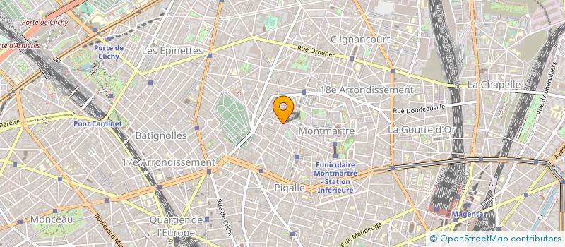 localisation de l'entreprise MONTMARTRE 88  PARIS