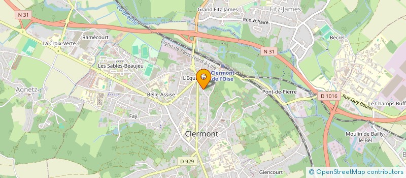 localisation de l'entreprise MONTMARTRE PRODUCTIONS  CLERMONT