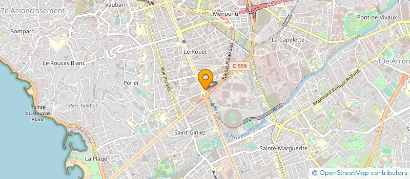localisation de l'entreprise MONTMAYEUR RUGBY à MARSEILLE