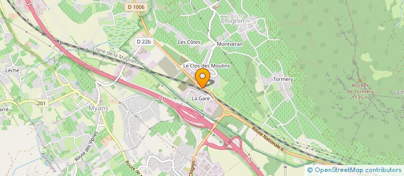 localisation de l'entreprise MONTMELIAN TENNIS CLUB à MONTMELIAN