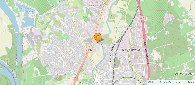 localisation de l'entreprise MONTMIRAIL CARRIERE VITREE  SORGUES