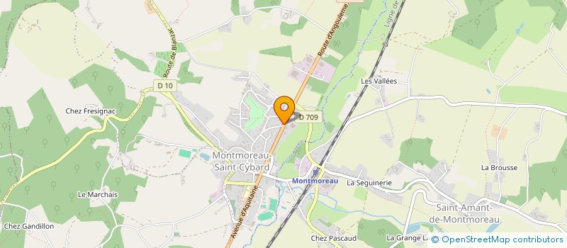 localisation de l'entreprise MONTMOREAU AUTOMOBILES à MONTMOREAU