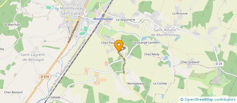 localisation de l'entreprise MONTMORELLIENNE D ETUDES ET REALISATIONS à MONTMOREAU