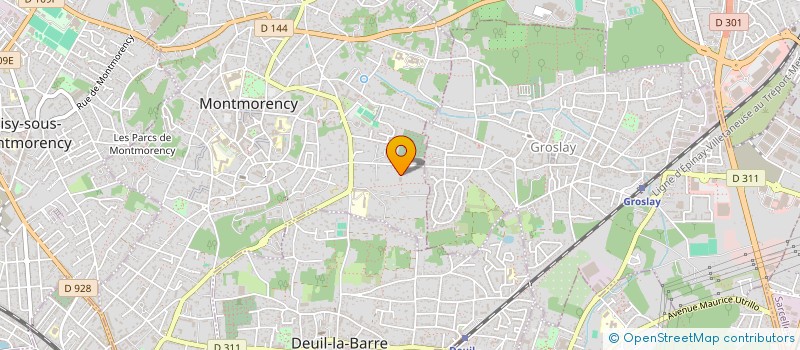 localisation de l'entreprise MONTMORENCY FUTSAL  MONTMORENCY