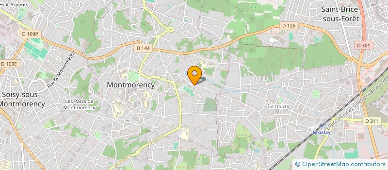 localisation de l'entreprise MONTMORENCY TENNIS CLUB MTC  MONTMORENCY