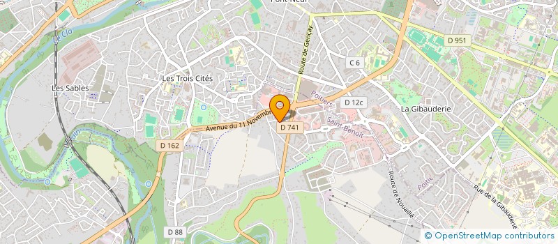 localisation de l'entreprise MONTMORILLON à SAINT-BENOIT