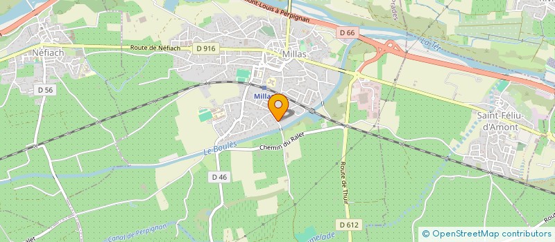 localisation de l'entreprise MONTOA IMMOBILIER  MILLAS