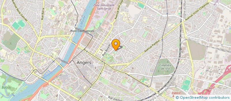 localisation de l'entreprise MONTOBAN à ANGERS