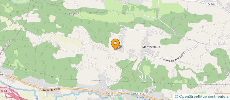 localisation de l'entreprise MONTOCE  CESSIEU
