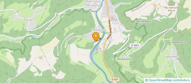 localisation de l'entreprise MONTOILLE  DAMPJOUX