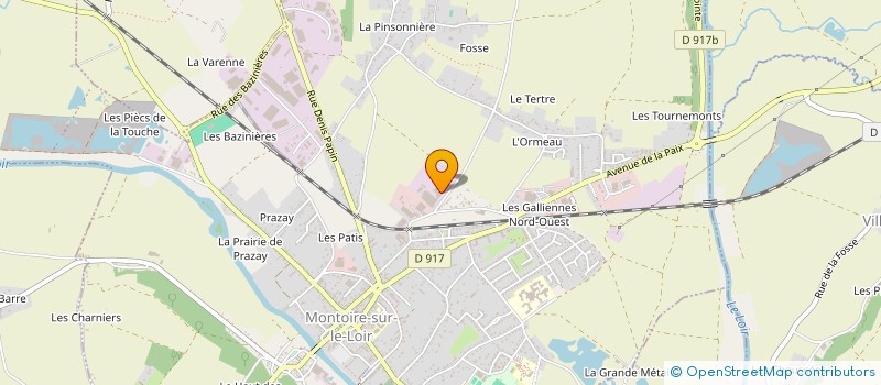 localisation de l'entreprise MONTOIRE LOGIS-STOCK  MONTOIRE SUR LE LOIR