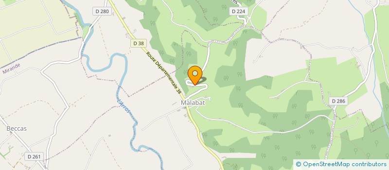 localisation de l'entreprise MONTOLI  MALABAT