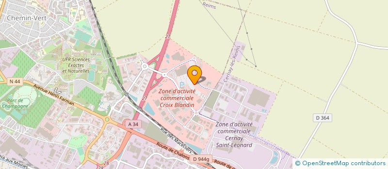 localisation de l'entreprise MONTONI  REIMS