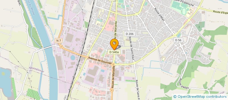localisation de l'entreprise MONTOPTIC à MONTELIMAR