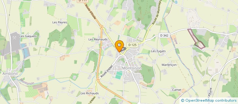 localisation de l'entreprise MONTOREST à MONTOISON