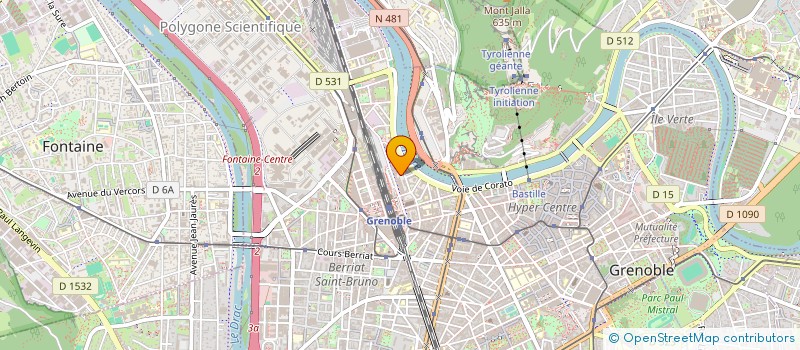 localisation de l'entreprise MONTORGUEIL à GRENOBLE
