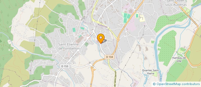 localisation de l'entreprise MONTORO DESIGN à SAINT-ETIENNE-DE-FONTBELLON