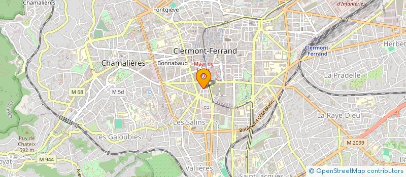 localisation de l'entreprise MONTOUL  CLERMONT-FERRAND