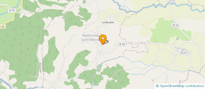 localisation de l'entreprise MONTOULIEU à AURIGNAC