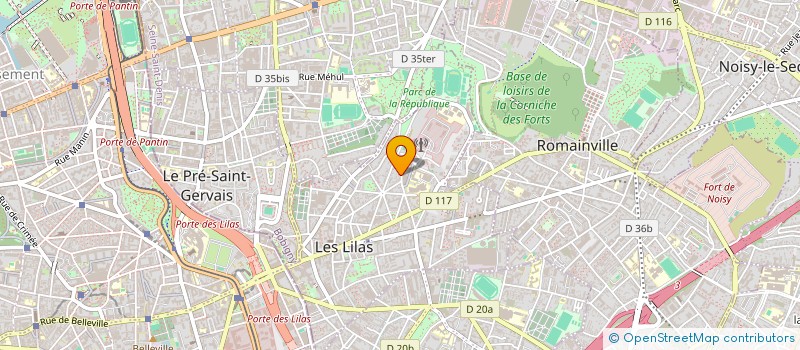 localisation de l'entreprise MONTOURCY PARTICIPATIONS à LES LILAS