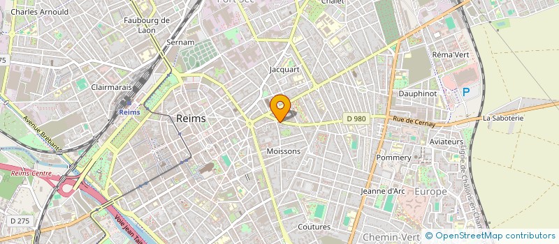 localisation de l'entreprise MONTOUX A BERRUBE J  REIMS