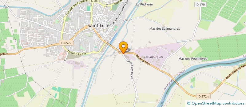 localisation de l'entreprise MONTP 4X4 à SAINT-GILLES