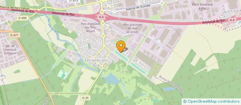 localisation de l'entreprise MONTPARC  FERRIERES-EN-BRIE